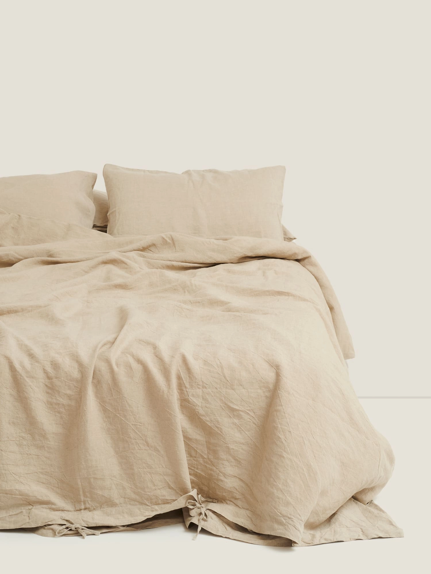 100% Linen Duvet Cover in Natural