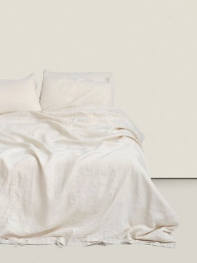 100% Linen Sheet Set in Cream