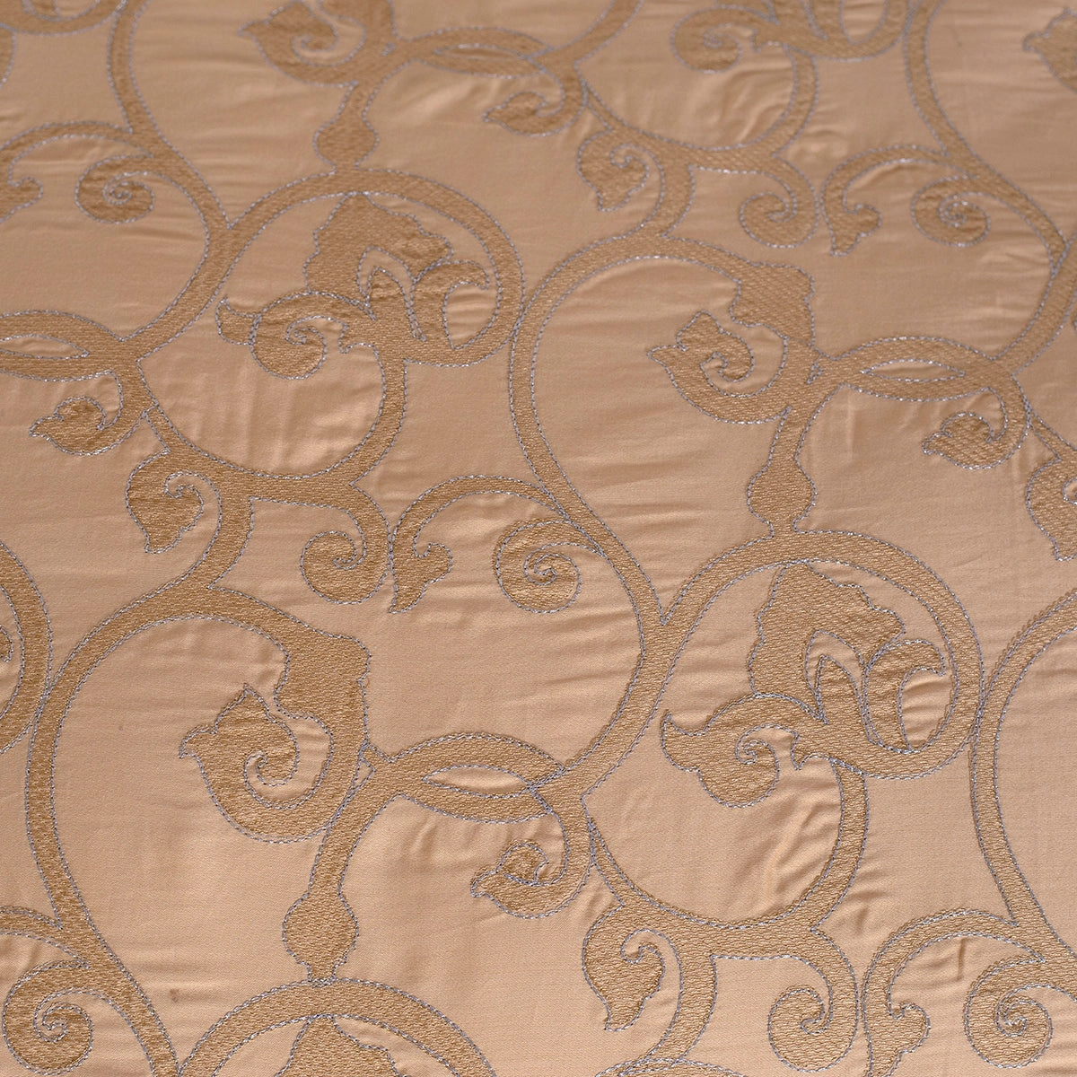 11PC Duvet Cover Set Splendid Zest Flecked Plot Elan Gold