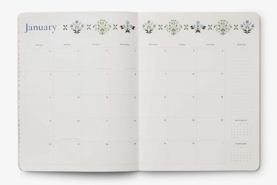 2025 Estee 12-Month Appointment Notebook