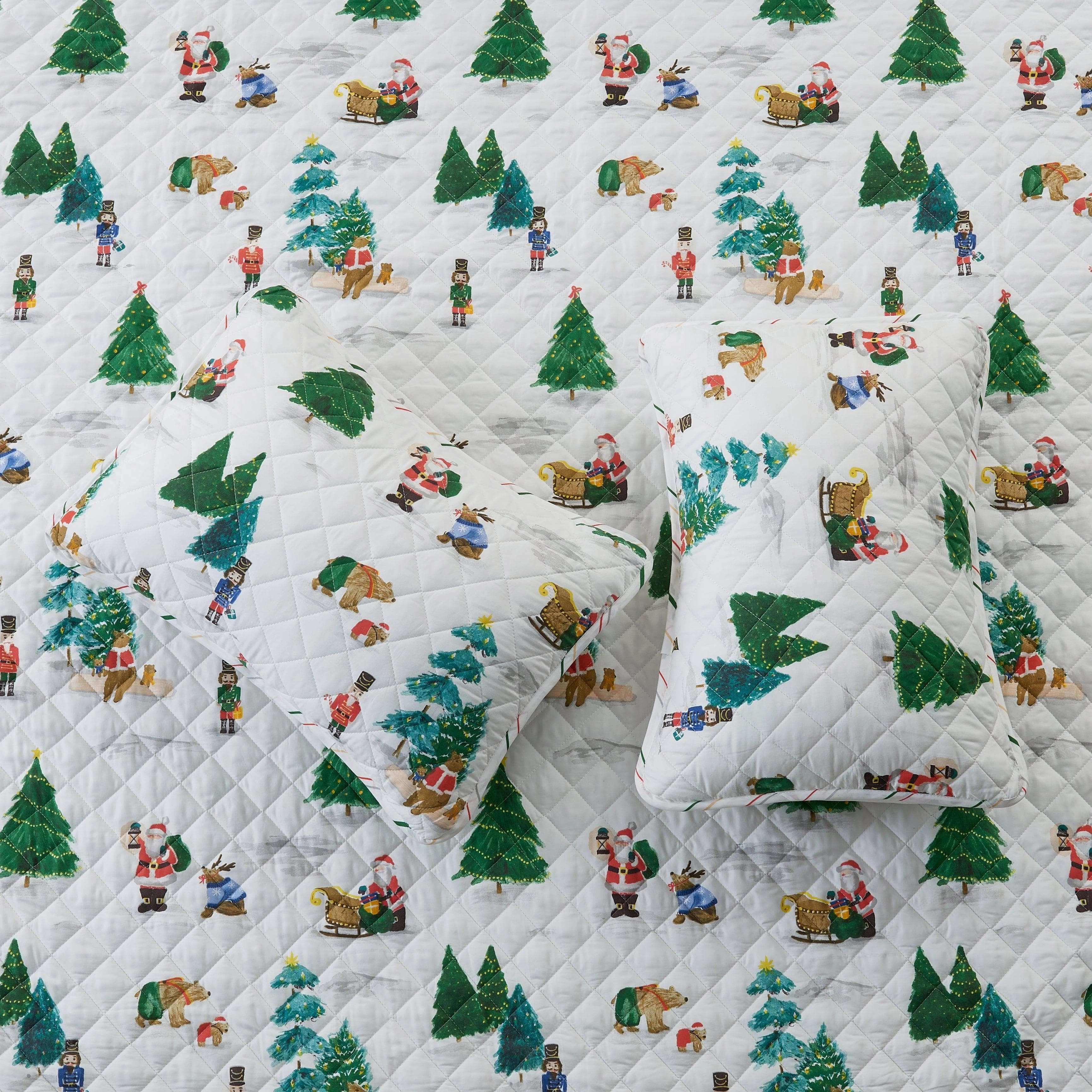 3 Piece Christmas Quilt - Mittens Collection