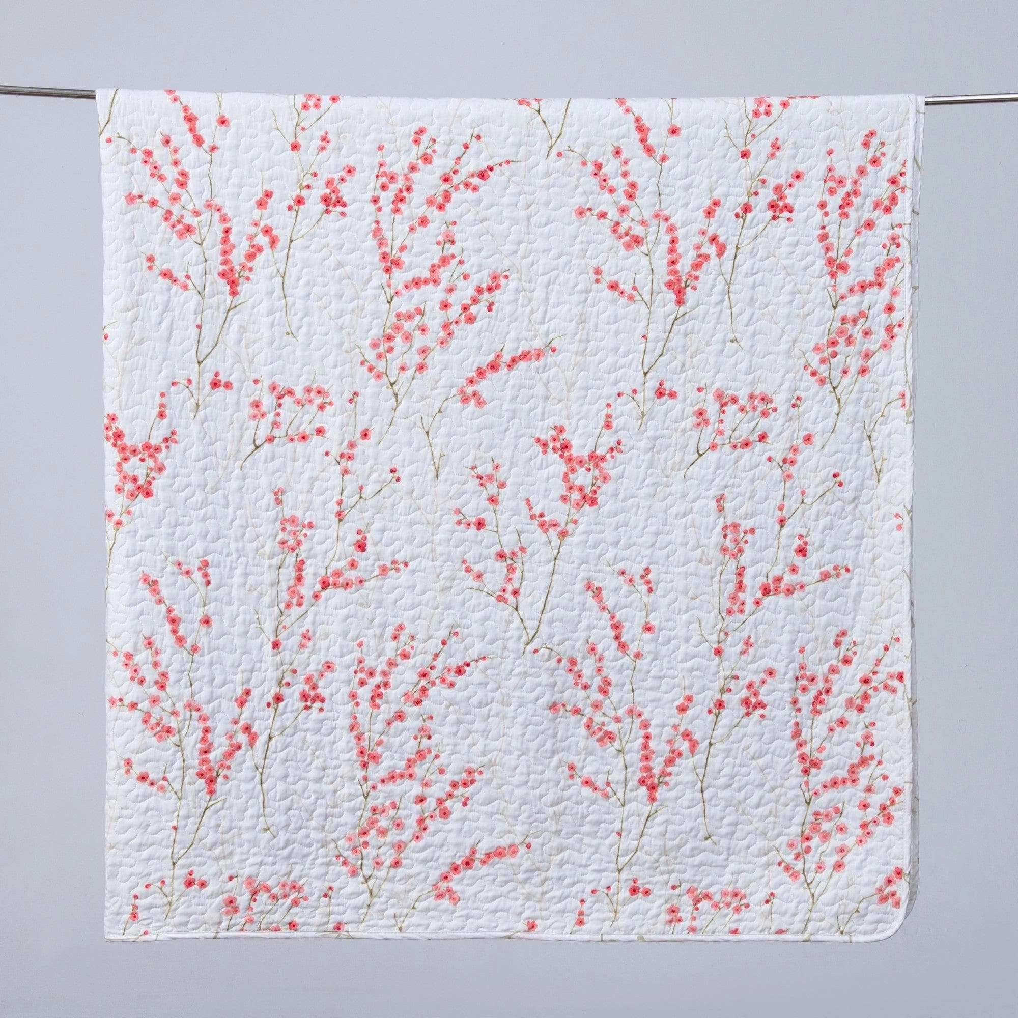 3-Piece Floral Quilt - Sakura Collection