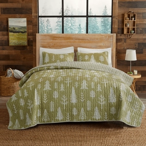 3 Piece Lodge Forest Quilt - Whistler Collection