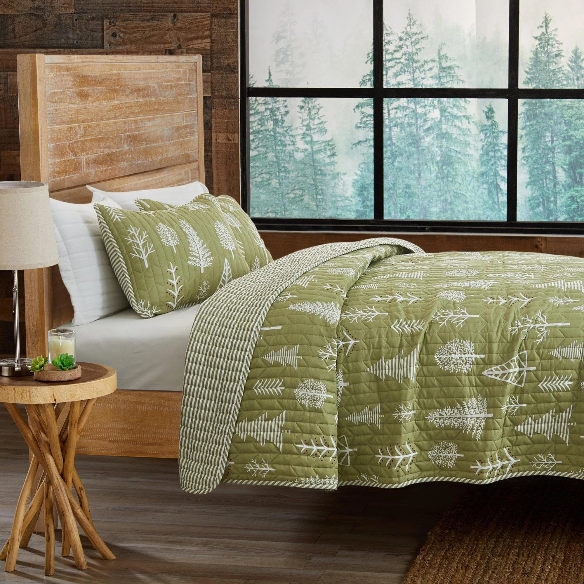 3 Piece Lodge Forest Quilt - Whistler Collection