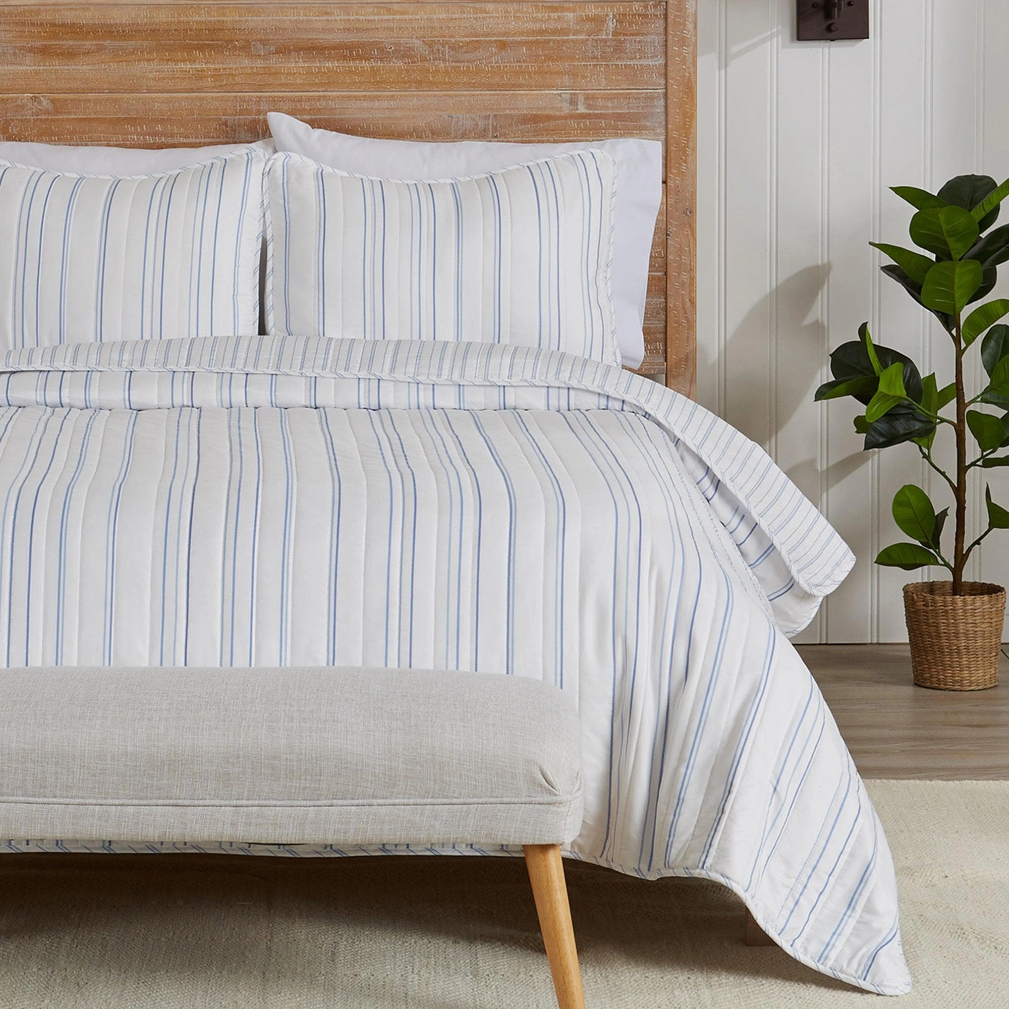3-Piece Stripe Quilt - Katelyn Collection