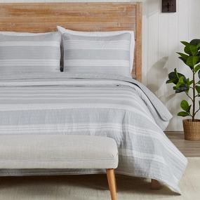 3-Piece Stripe Quilt - Madelina Collection