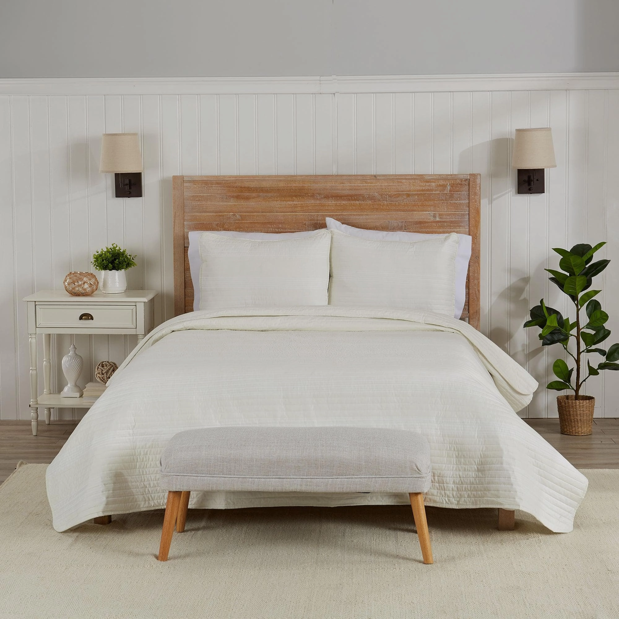 3-Piece Stripe Quilt - Madelina Collection