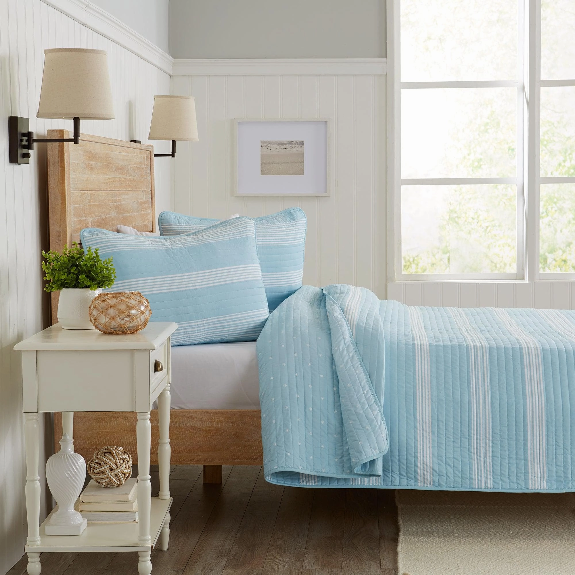 3-Piece Stripe Quilt - Madelina Collection