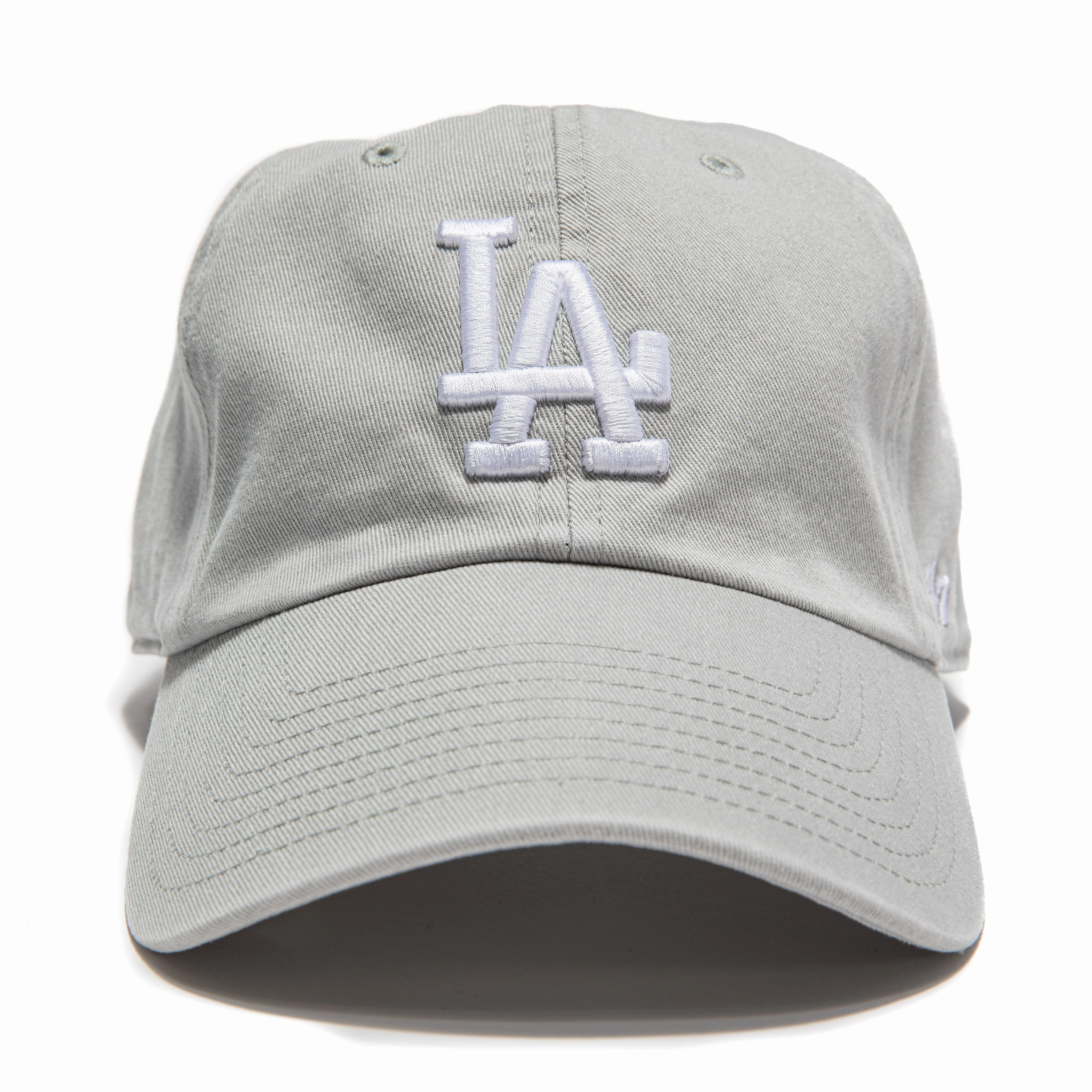 47 Brand Los Angeles Dodgers Cleanup Adjustable Hat - Gray. White