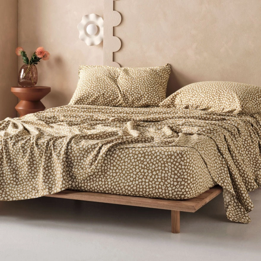 Abbi Dijon Flannelette Sheet Set by LINEN HOUSE