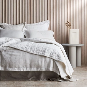 Abbotson White Bed Cover by Sheridan