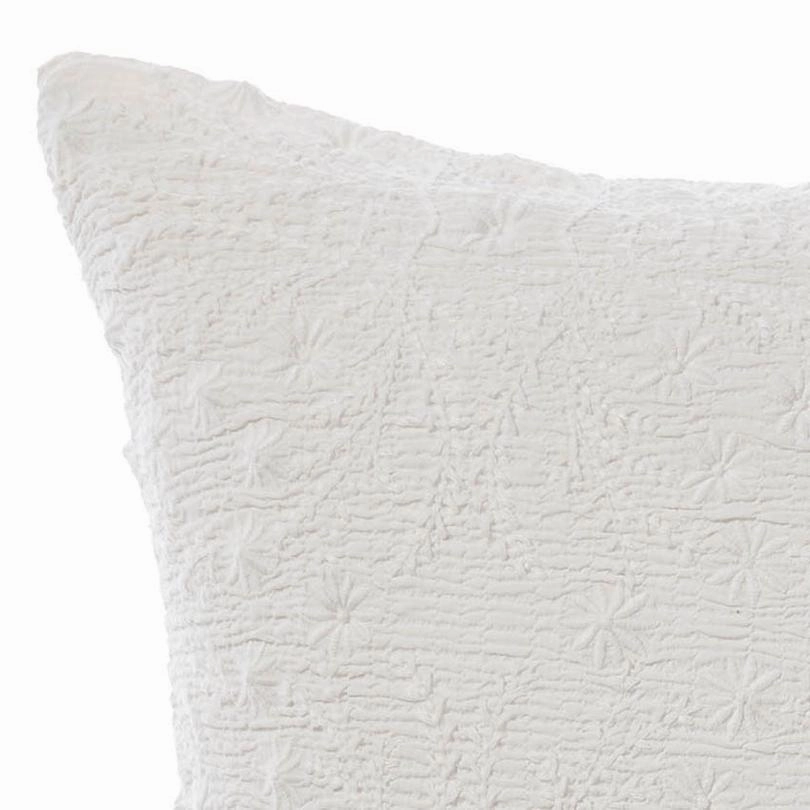 Abigail White European Pillowcase by Linen House