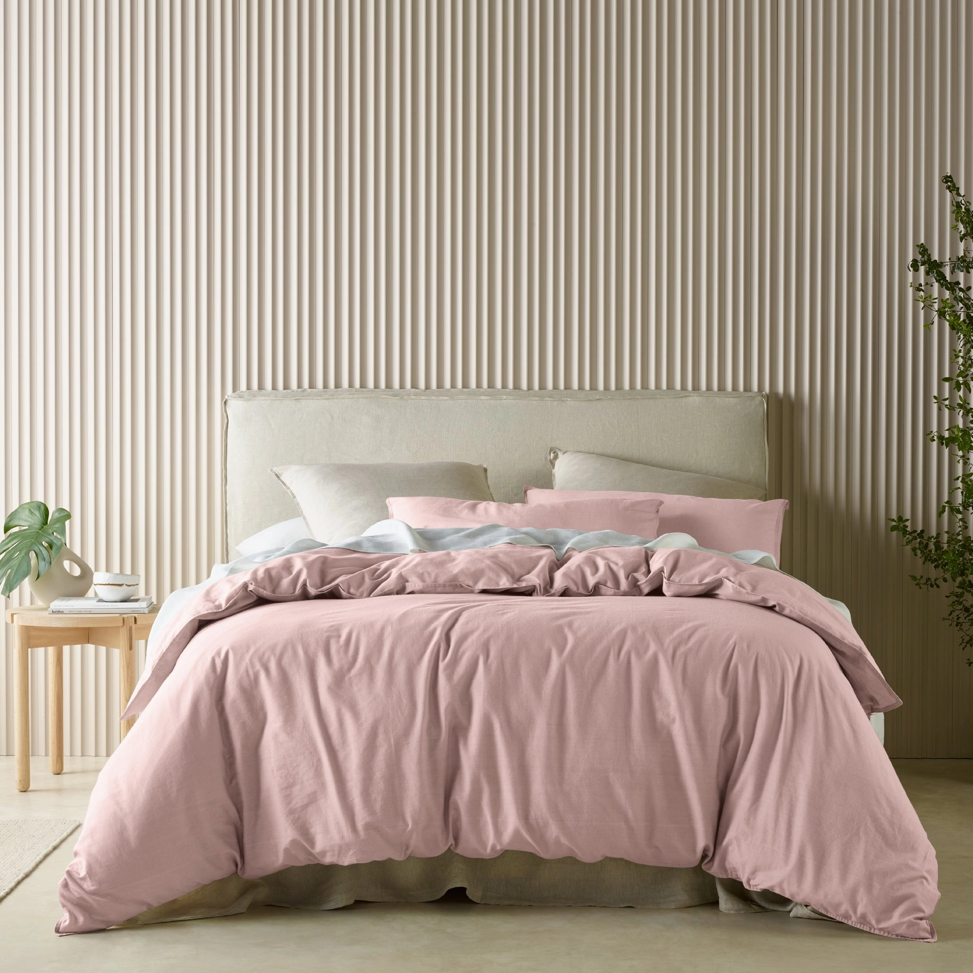Acacia Blush Quilt Cover Set by Bianca