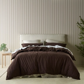 Acacia Chocolate Quilt Cover Set by Bianca