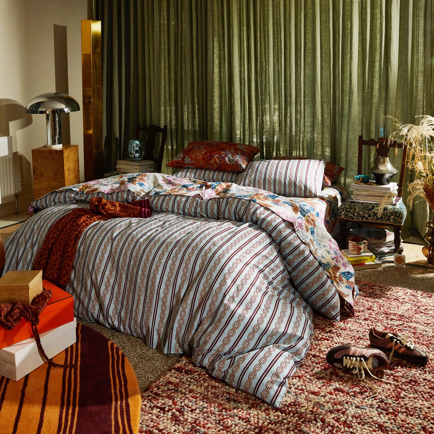 Acadia Cotton Quilt Cover - Cirrus
