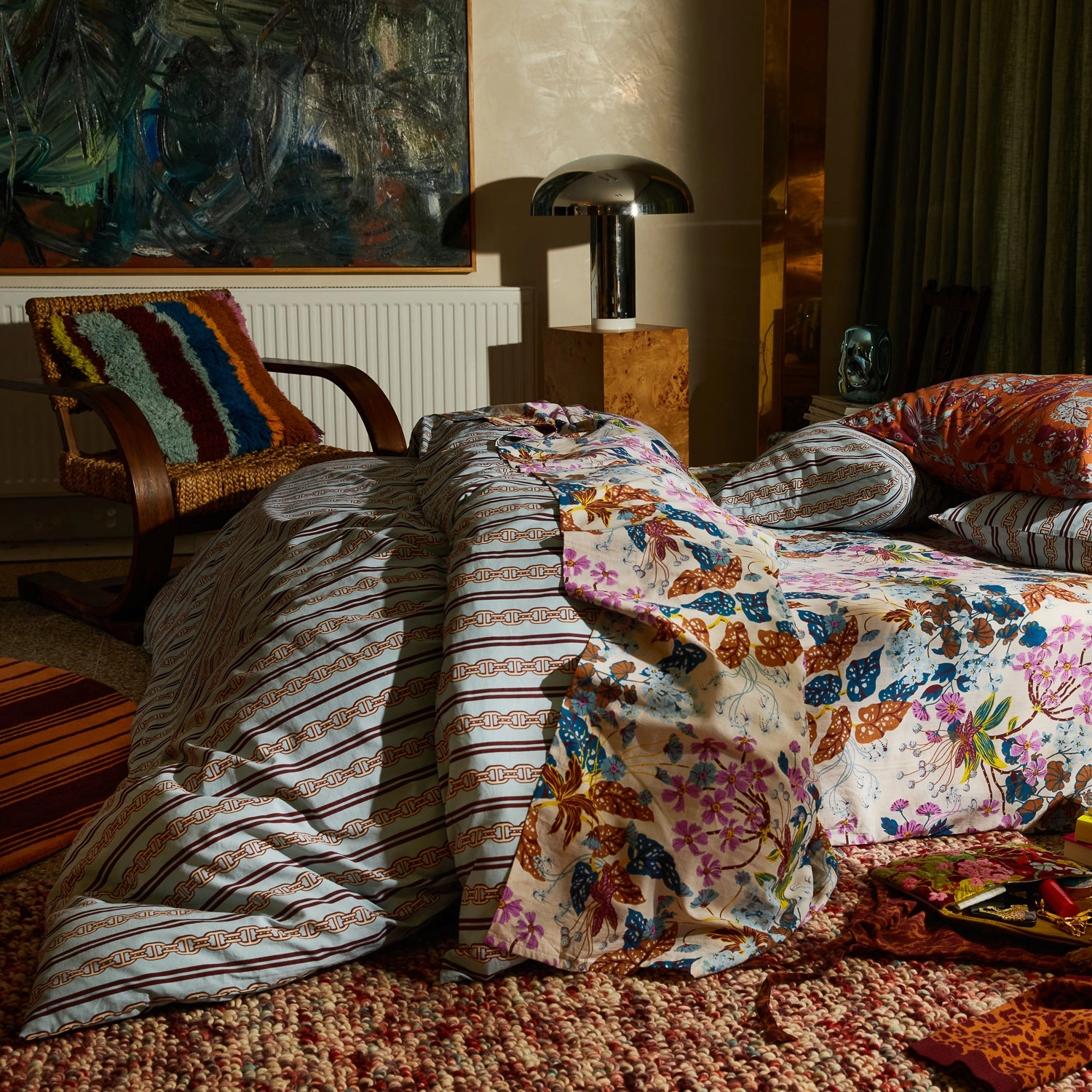 Acadia Cotton Quilt Cover - Cirrus