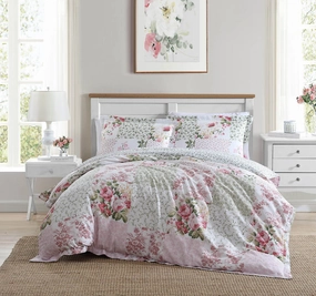 Ailyn Quilt Cover Set Range Rose