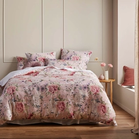 Alana Peach Quilt Cover Set by Logan and Mason Platinum