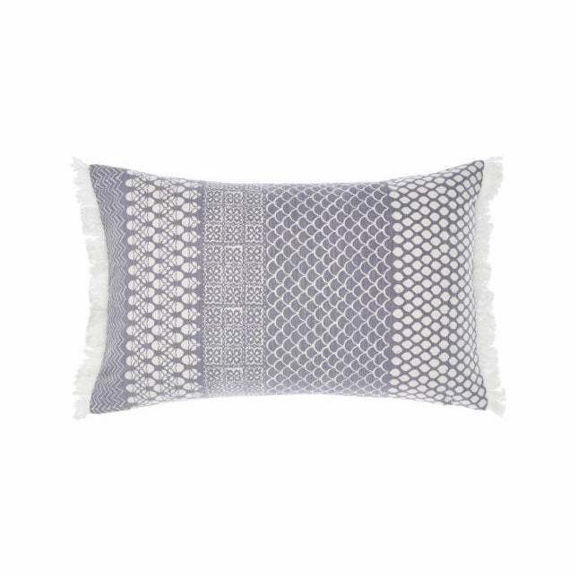 Anika Blue Cushion 35 x 55cm by Linen House