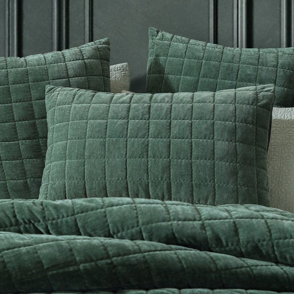 Apollo Cilantro Quilt Cover Set by Logan and Mason Platinum