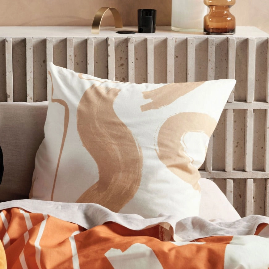 Arden Apricot European Pillowcase by Linen House