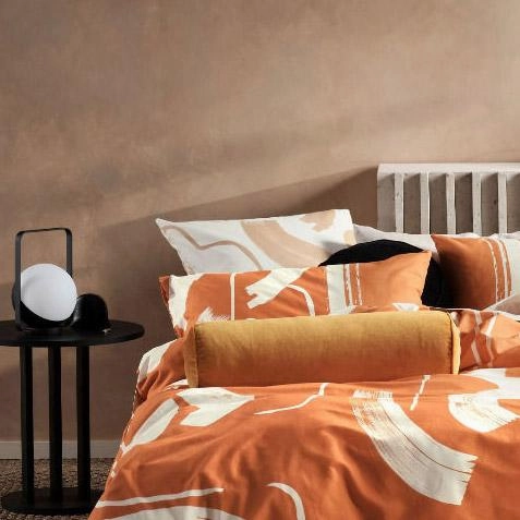 Arden Apricot Quilt Cover Set by Linen House