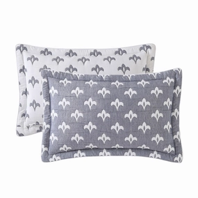 Astille Blue Cushion 30 x 50 cm by Private Collection