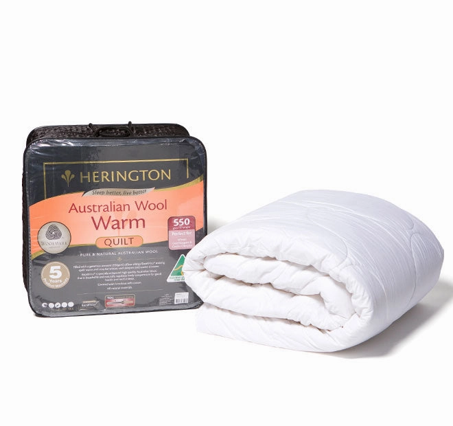 Australian Warm Wool 550GSM Quilt Range