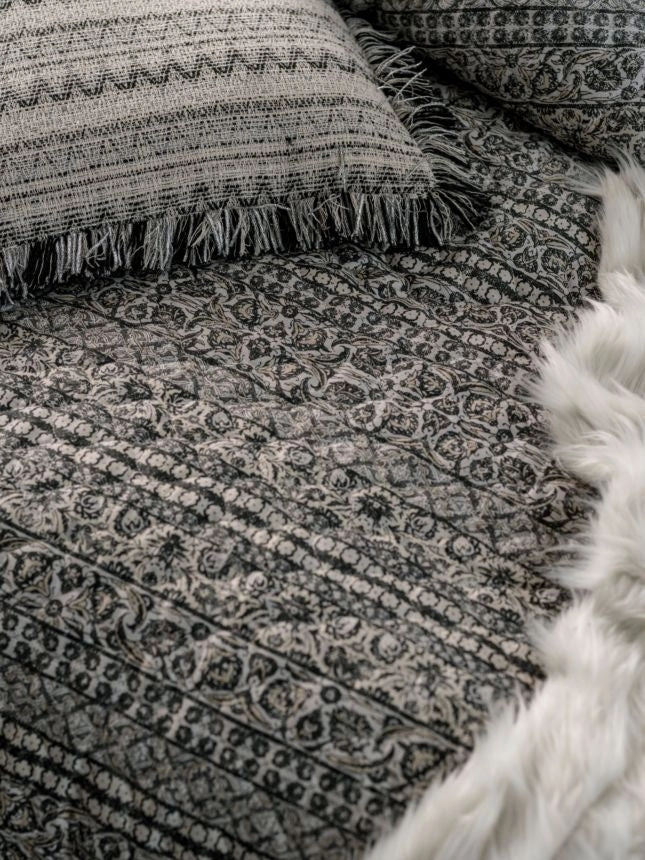 Azar Neutral Quilt Cover Set by Linen House