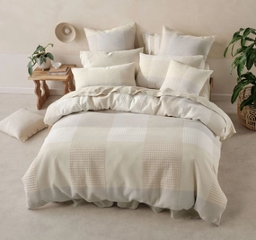 Baleares Quilt Cover Set Range Natural