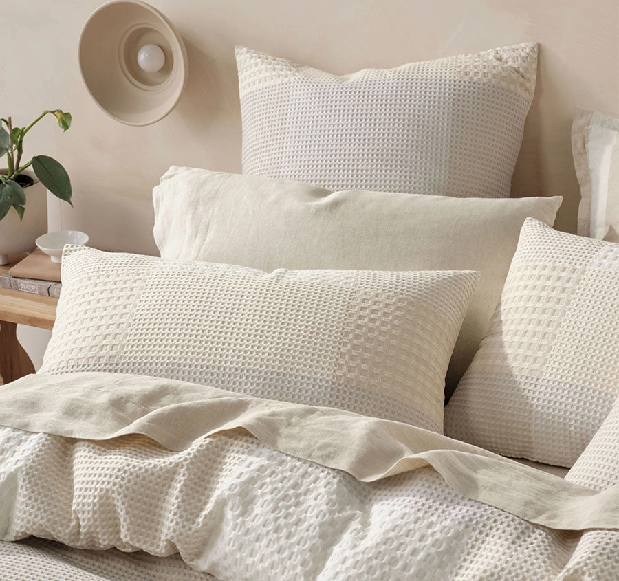 Baleares Quilt Cover Set Range Natural
