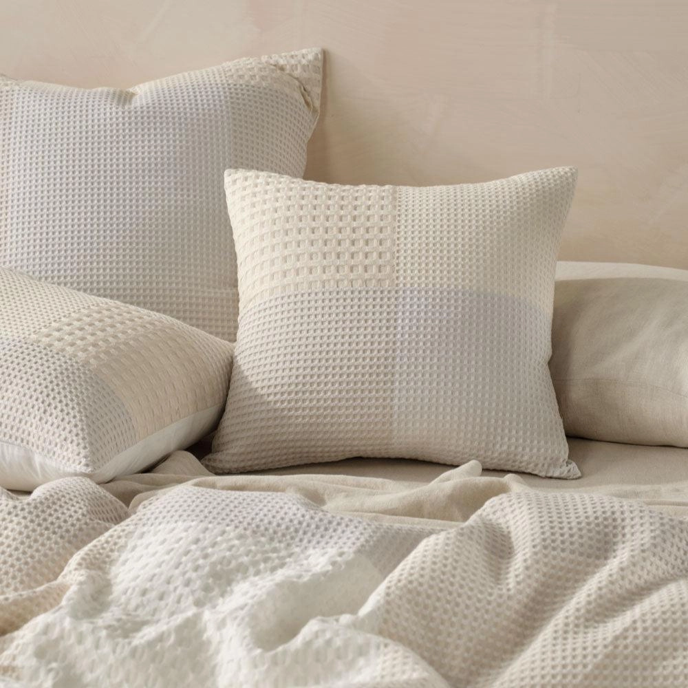 Baleares Vanilla Quilt Cover Set by Linen House
