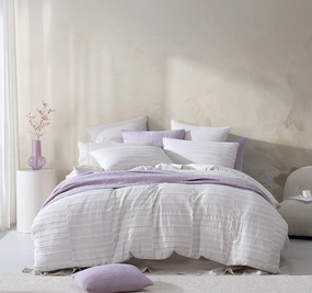 Balmoral Quilt Cover Set Range Lilac