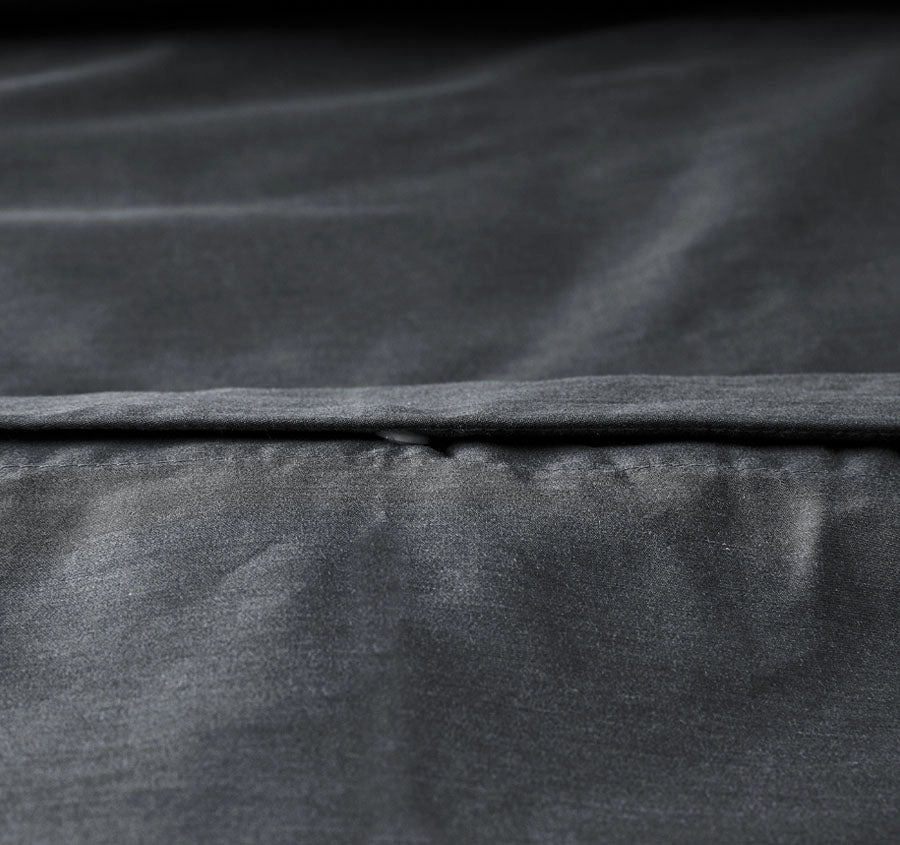Bamboo Eco 400THC Cotton Quilt Cover Set Range Charcoal