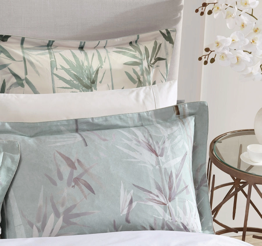 Bamboo Florette Quilt Cover Set Range Sage