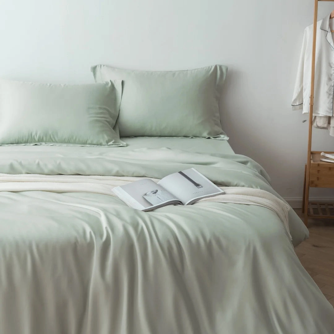 Bamboo Quilt Cover - Sage