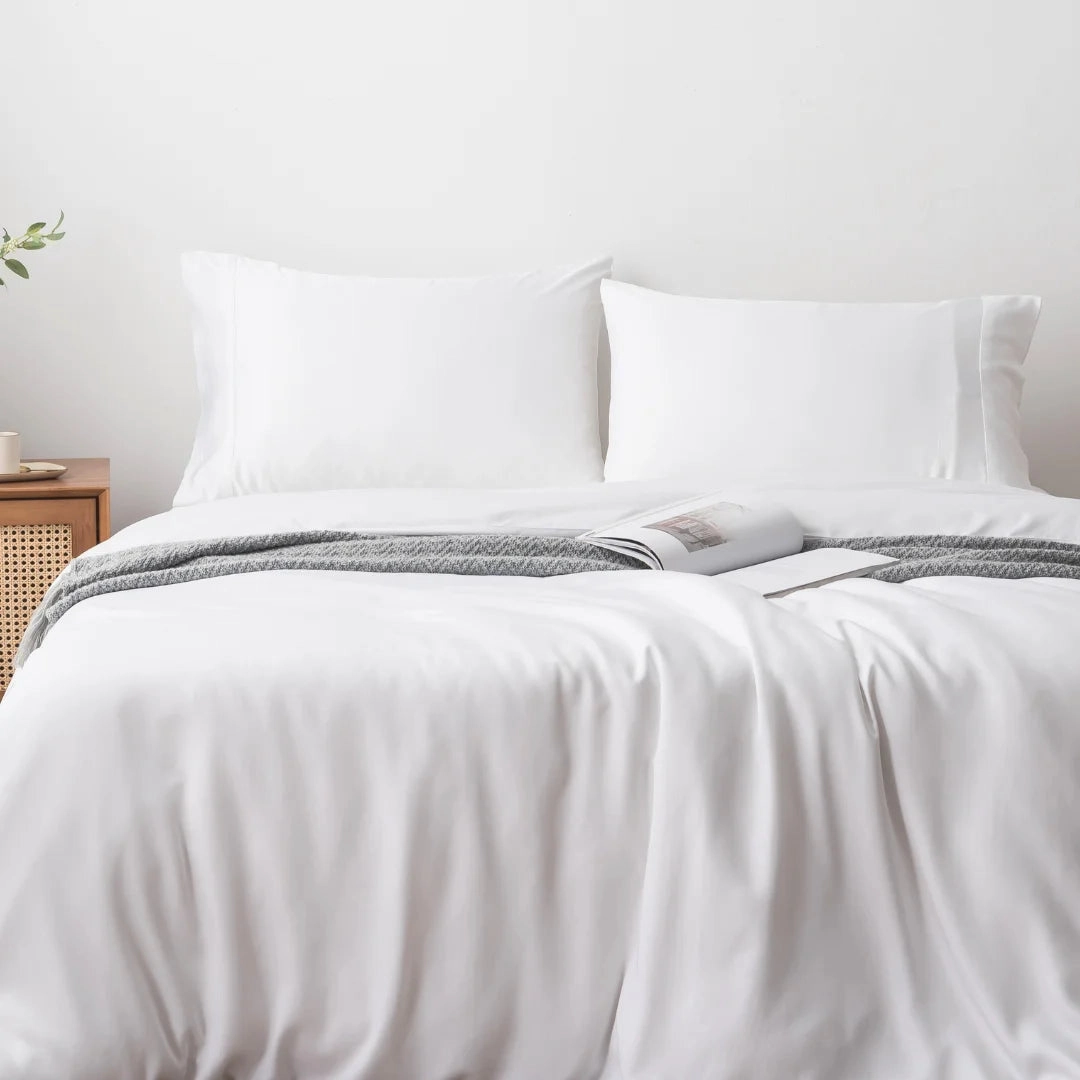 Bamboo Quilt Cover - White