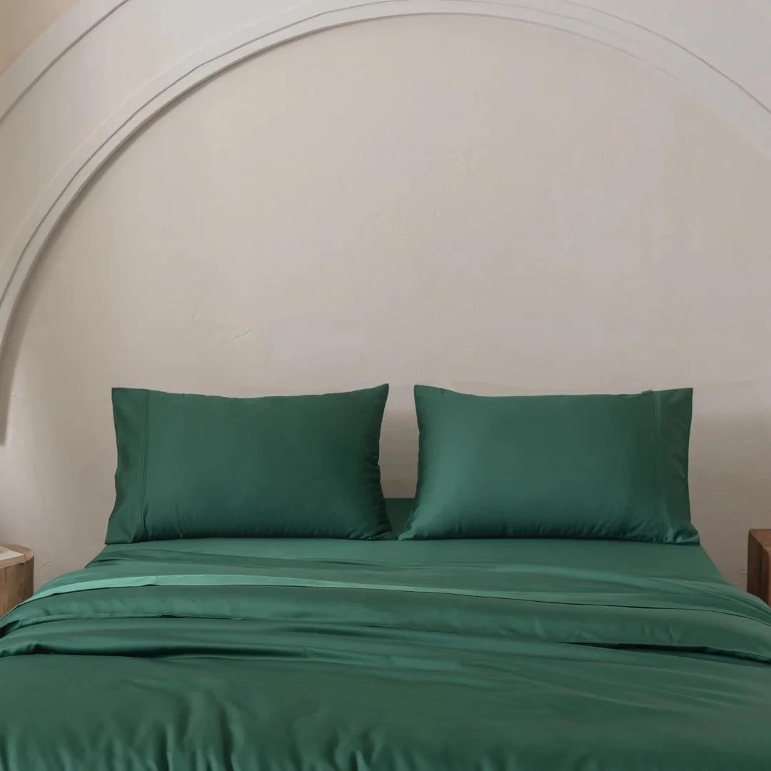 Bamboo Quilt Cover Set - Evergreen