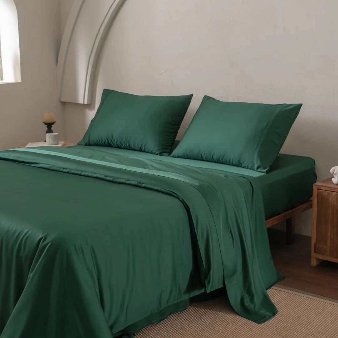 Bamboo Quilt Cover Set - Evergreen