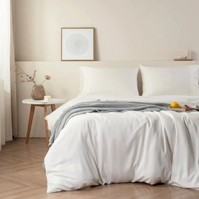 Bamboo Quilt Cover Set - Ivory