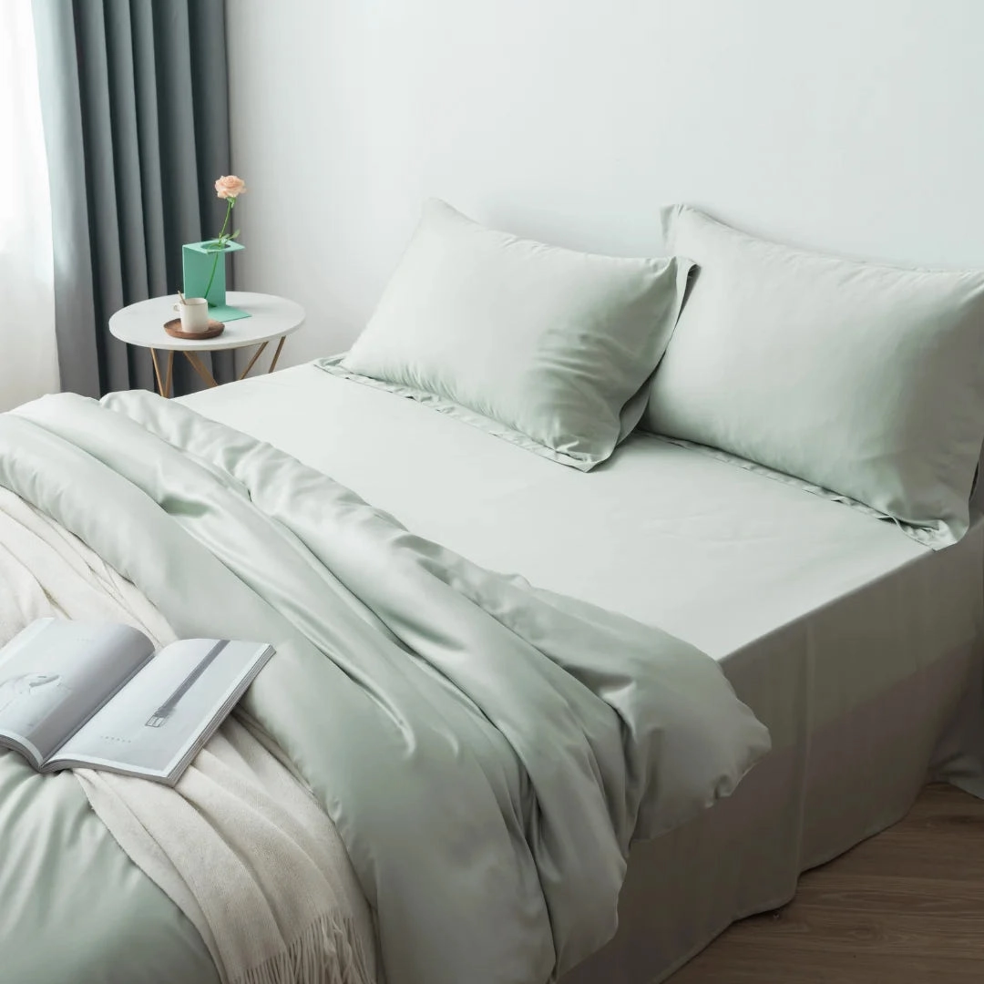 Bamboo Quilt Cover Set - Sage