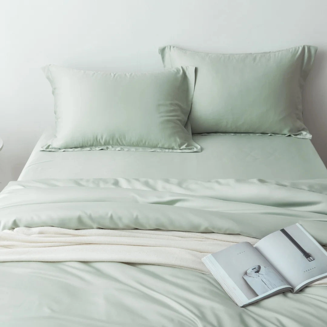 Bamboo Quilt Cover Set - Sage