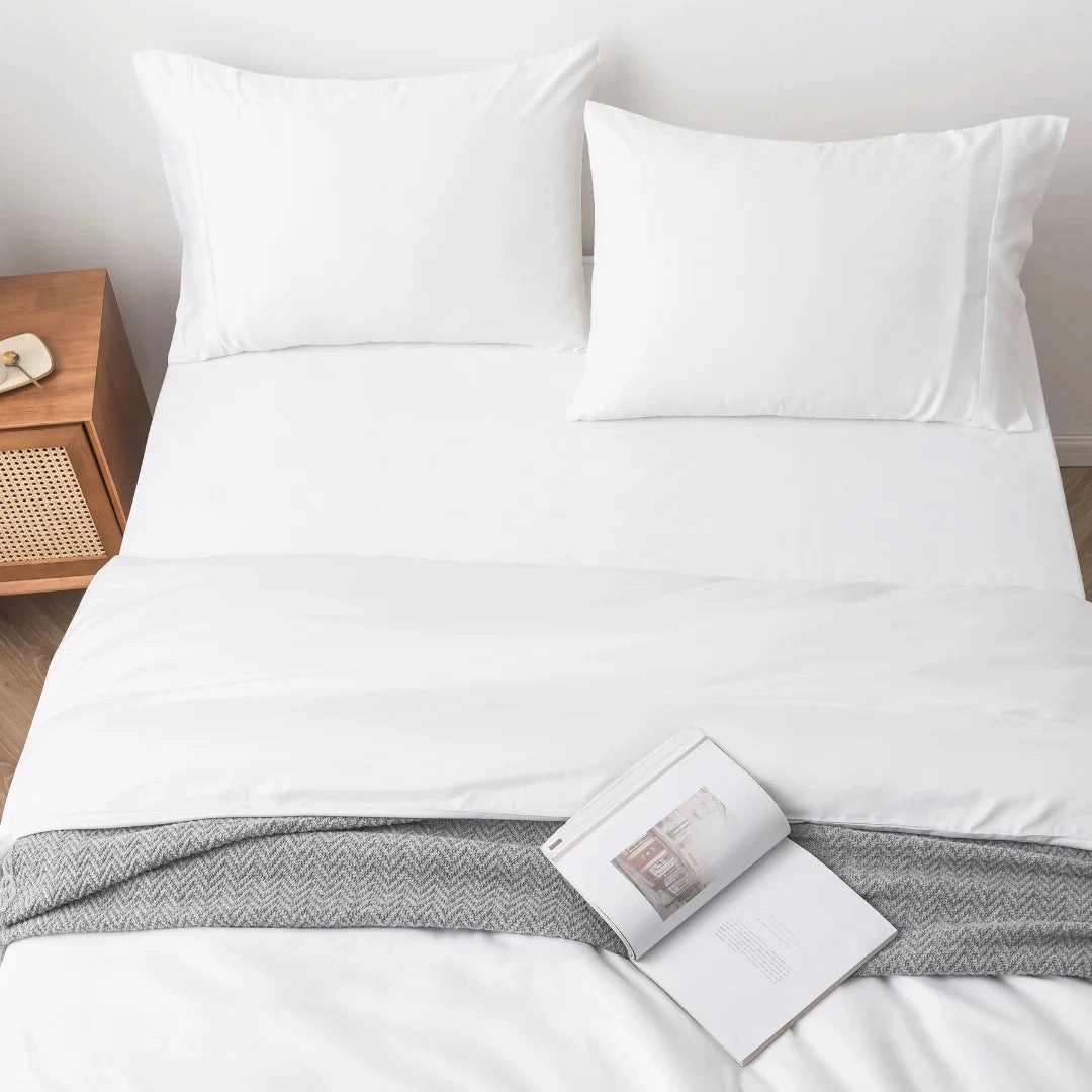 Bamboo Quilt Cover Set - White