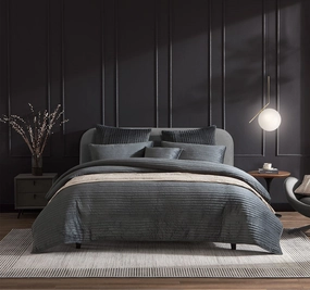 Barlow Quilt Cover Set Range Slate