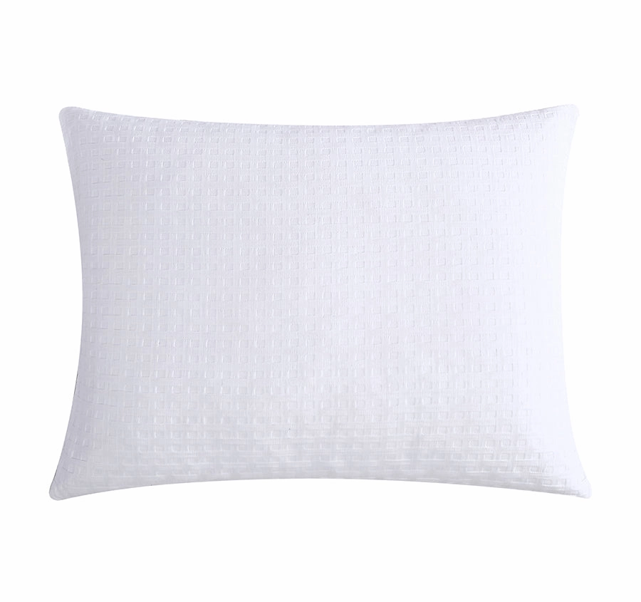 Basket Weave Quilt Cover Set Range White