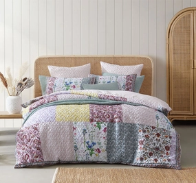 Bodhi Quilt Cover Set Range Pink