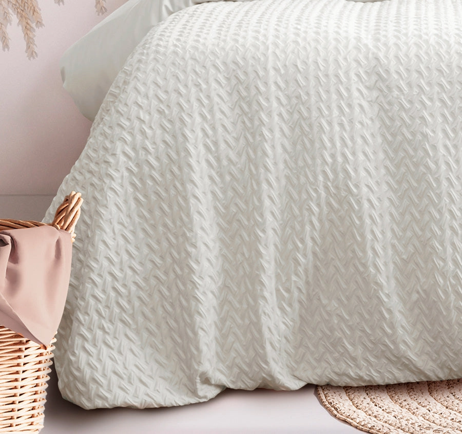 Bondi Quilt Cover Set Range White
