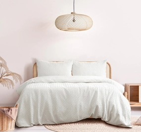 Bondi Quilt Cover Set Range White