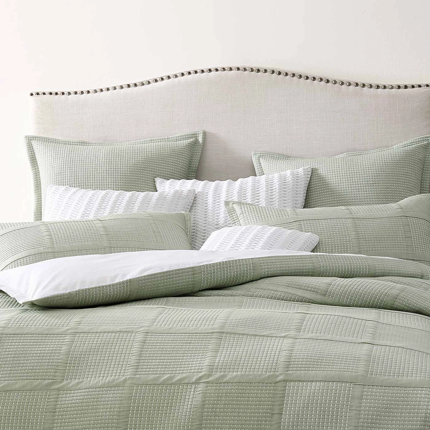 Bradshaw Green Quilt Cover Set by Private Collection