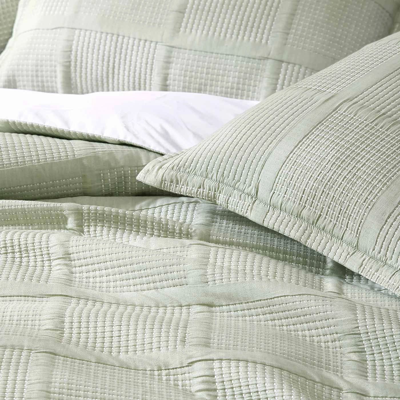 Bradshaw Green Quilt Cover Set by Private Collection